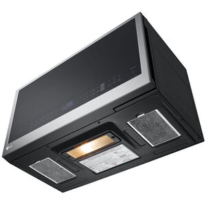 LG 30 in. 2.0 cu. ft. 1050W Smart Over-the-Range Microwave with 400 CFM & Sensor Cooking - PrintProof Stainless Steel, PrintProof Stainless Steel, hires