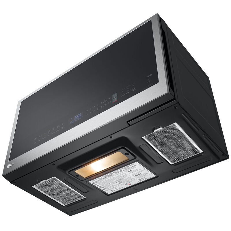 LG 30 in. 2.0 cu. ft. 1050W Smart Over-the-Range Microwave with 400 CFM & Sensor Cooking - PrintProof Stainless Steel, PrintProof Stainless Steel, hires