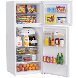 Avanti 28 in. 14.6 cu. ft. Counter Depth Garage-Ready Top Freezer Refrigerator - White, White, hires