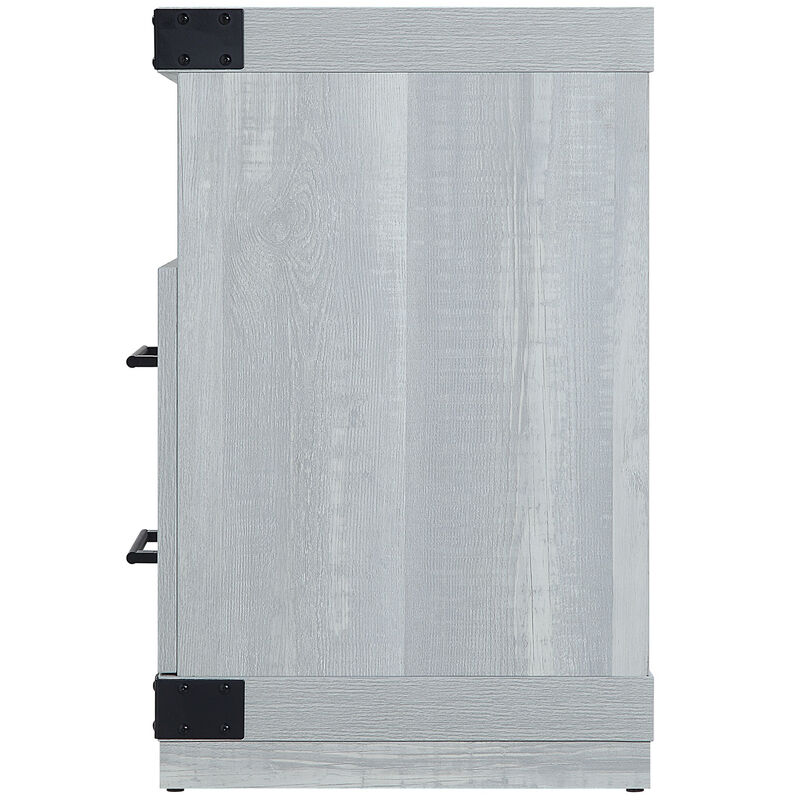 Manhattan Comfort Richmond 60" TV Stand with 2 Drawers & 4 Shelves - Gray, , hires