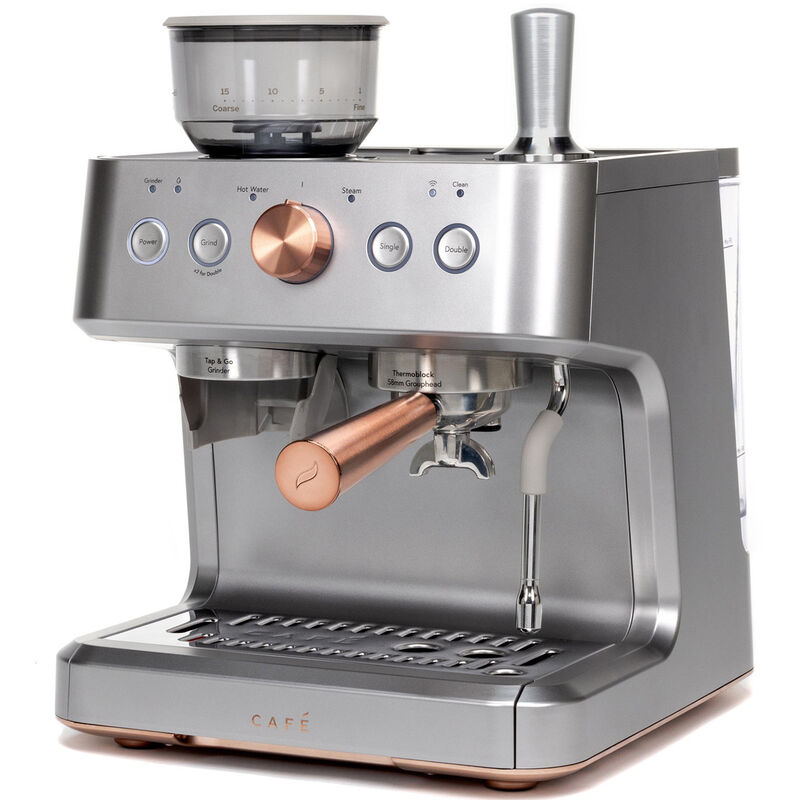 Cafe Bellissimo Semi-Automatic Espresso Machine + Frother - Silver Steel, , hires