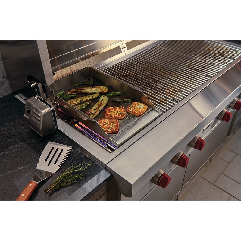 Wolf 42 in. 4-Burner Built-In Natural Gas Grill with Rotisserie, Sear Burner & Smoker Box - Stainless Steel, , hires