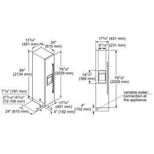 Thermador 18 in. 7.8 cu. ft. Built-in Smart Double-Drawers Compact Upright Freezer with Ice-Maker & Adjustable Shelves - Custom Panel Ready, , hires