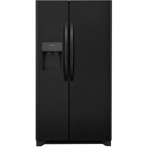 Frigidaire 36 in. 25.6 cu. ft. Side-by-Side Refrigerator with External Ice & Water Dispenser - Black, Black, hires