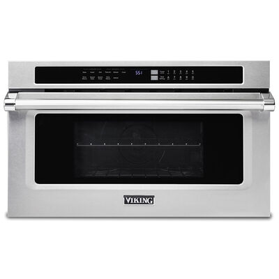 Viking 5 Series 30 Inch Built-In Convection Speed Oven with 1.6 Cu. ft. Capacity, Self Clean and Microwave Cooking Power - Stainless Steel | VMDD5306SS
