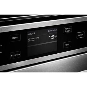 KitchenAid 24 in. 2.6 cu. ft. Smart Electric Single Wall Oven with True European Convection - Fingerprint Resistant Stainless Steel, , hires