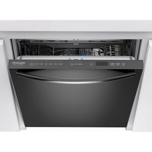Frigidaire Gallery 24 in. Built-In Dishwasher with Top Control, 47 dBA Sound Level, 14 Place Settings, 7 Wash Cycles & Sanitize Cycle - Black Stainless Steel, , hires