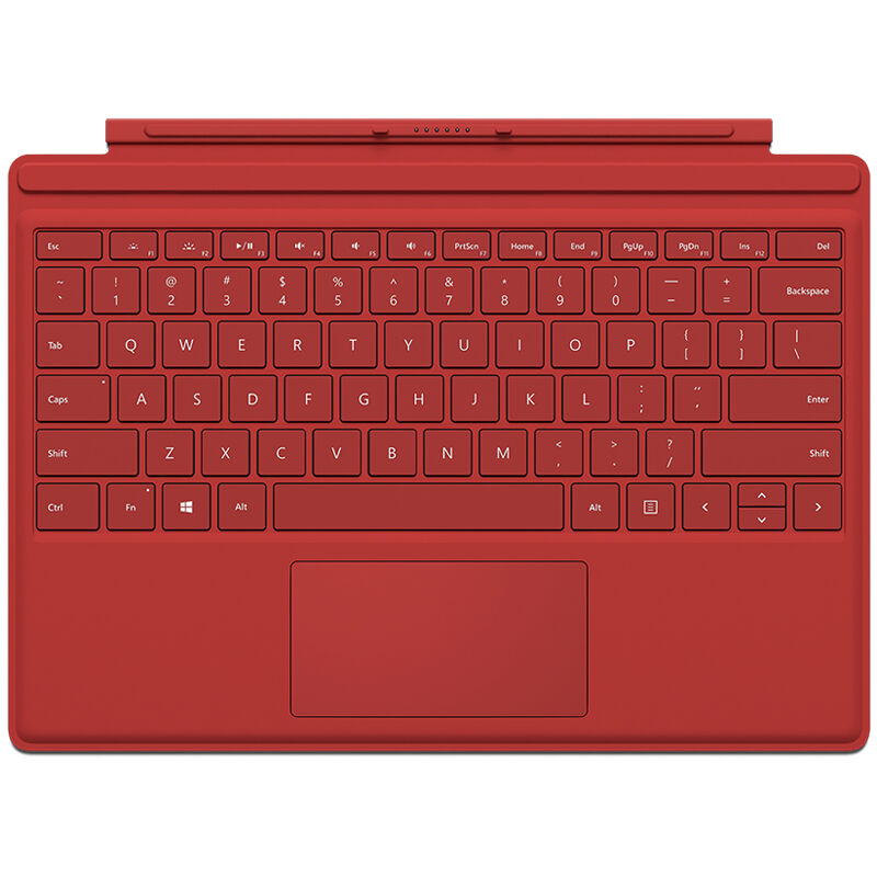 Microsoft Surface Pro 4 Type Cover - Red, , hires