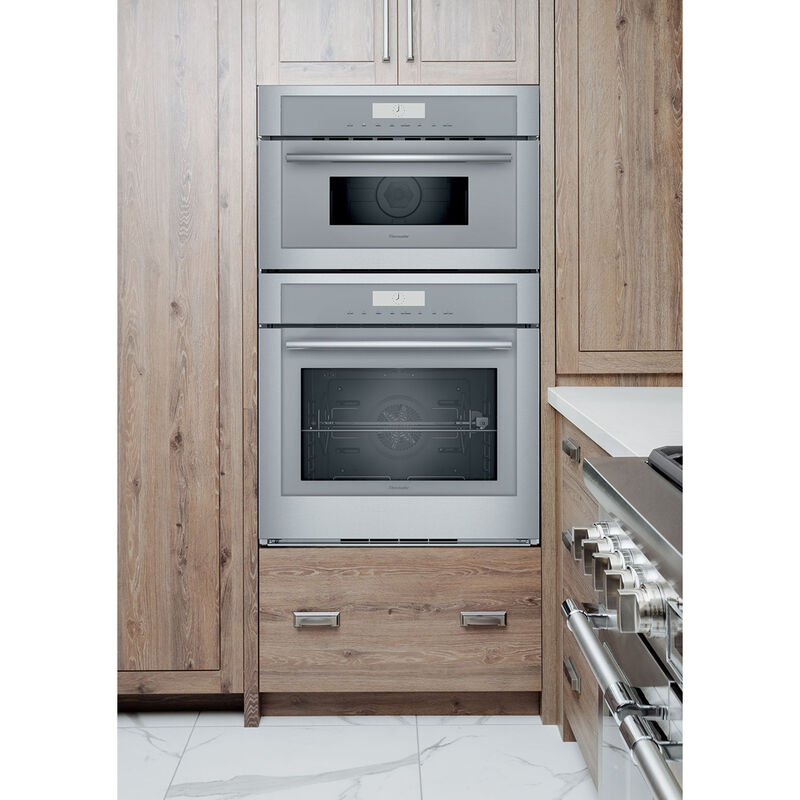 Thermador Masterpiece Series 30 in. 6.1 cu. ft. Smart Speed Electric Microwave/Wall Oven Combo with True European Convection - Stainless Steel, , hires