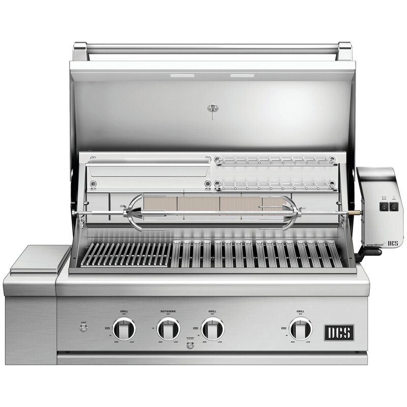 DCS Series 9 36 in. 3-Burner Built-In Liquid Propane Gas Grill with Rotisserie & Smoke Box - Stainless Steel, , hires