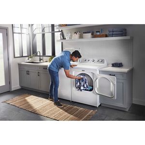Maytag 27.75 in. 4.8 cu. ft. Top Load Washer with Extra Power Button - White, White, hires