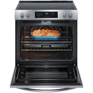 Frigidaire 30 in. 5.3 cu. ft. Standard Convection Electric Range with Smoothtop Burners - Stainless Steel, , hires