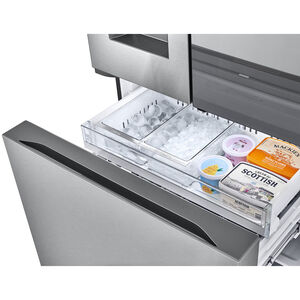 LG 36 in. 25.5 cu. ft. Smart Counter Depth French Door Refrigerator with Ice & Water Dispenser - PrintProof Stainless Steel, PrintProof Stainless Steel, hires