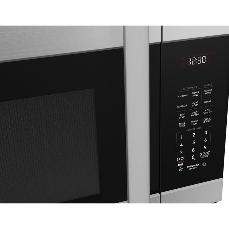 Sharp 30 in. 1.7 cu. ft. 1000W Over-the-Range Microwave with 300 CFM & Sensor Cooking - Stainless Steel, , hires