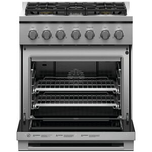Fisher & Paykel Series 7 Professional 30 in. 4.6 cu. ft. Standard Convection Gas Range with 5 Sealed Burners - Stainless Steel, , hires