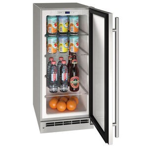 U-Line Outdoor Collection Series 15 in. 3.1 cu. ft. Outdoor Mini Fridge - Stainless Steel, , hires