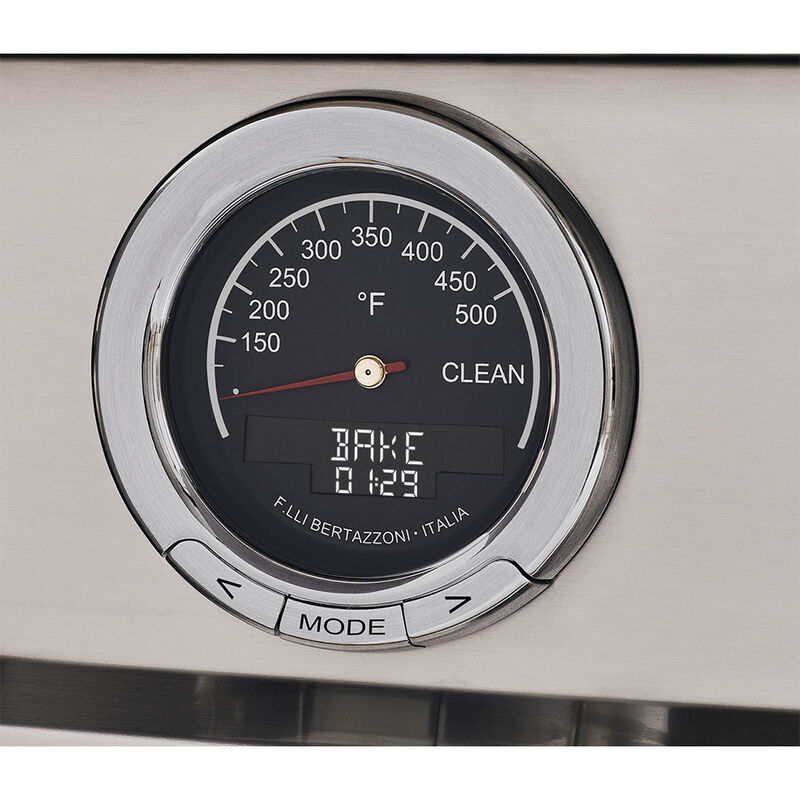 Bertazzoni Master Series 36 in. 5.7 cu. ft. Air Fry Dual Convection Dual Fuel Range with 6 Sealed Burners & Griddle - Stainless Steel, , hires