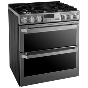 LG Signature 30 in. 7.3 cu. ft. Smart Convection Double Oven Slide-In Dual Fuel Range with 5 Sealed Burners & Griddle - Stainless Steel, , hires