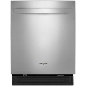 Whirlpool 24 in. Built-In Dishwasher with Top Control, 49 dBA Sound Level, 12 Place Settings, & 6 Wash Cycles - Custom Panel Ready (Open Box Good Condition), , hires