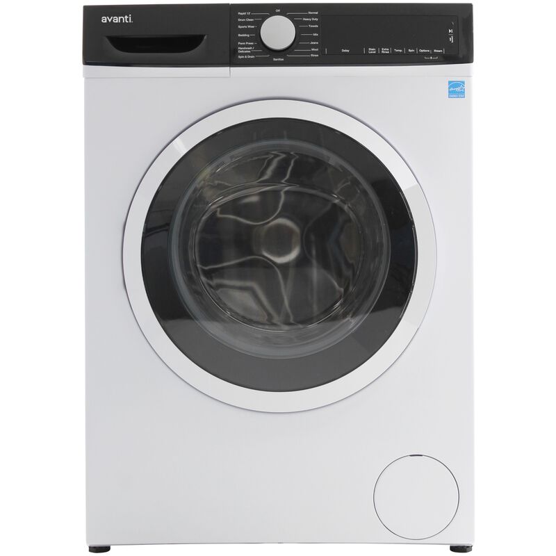 Avanti 24 in. 2.2 cu. ft. Stackable Front Load Washer with Sanitize & Steam Cycle - White, , hires