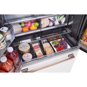 LG Studio 36 in. 26.5 cu. ft. Smart Counter Depth French Door Refrigerator with Internal Water Dispenser - Essence White, Essence White, hires