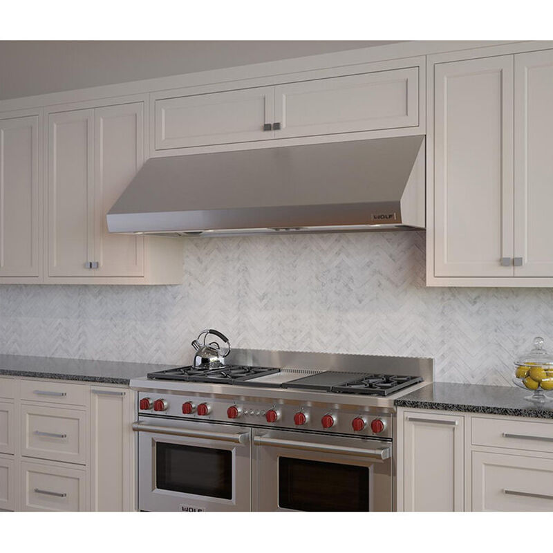 Wolf 60 in. 8.8 cu. ft. Standard Convection Double Oven Gas Range with 6 Sealed Burners, Grill & Griddle - Stainless Steel, , hires