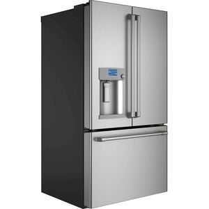 Cafe 36 in. 27.8 cu. ft. Smart French Door Refrigerator with Ice & Water Dispenser - Stainless Steel, Stainless Steel, hires