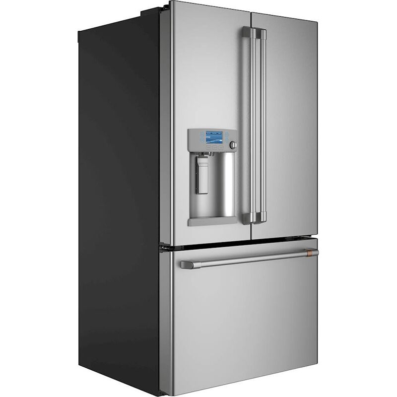 Cafe 36 in. 27.8 cu. ft. Smart French Door Refrigerator with Ice & Water Dispenser - Stainless Steel, Stainless Steel, hires
