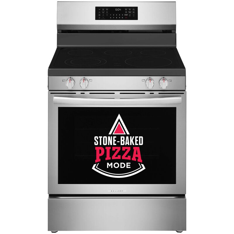 Frigidaire 30 in. 5.3 cu. ft. Air-Fry True European Convection Steam Oven Electric Range with 5 Induction Burner - Stainless Steel, , hires