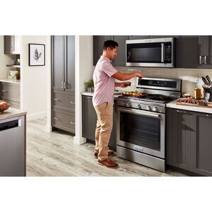 KitchenAid 30" 2 Cu. Ft. Over-the-Range Microwave with 10 Power Levels, 400 CFM & Sensor Cooking Controls - Stainless Steel, Stainless Steel, hires