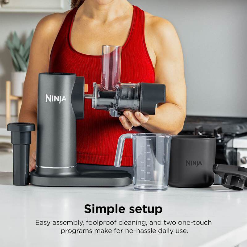 Ninja NEVERCLOG Cold Press Juicer - Machine Gray, , hires