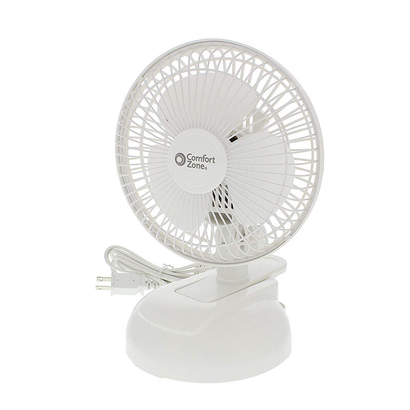 Comfort Zone Clip Fan - White, , hires
