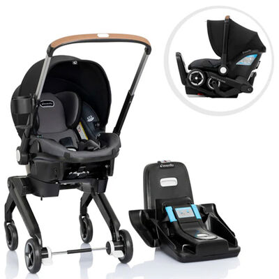Evenflo Shyft DualRide Infant Car Seat Stroller Combo with Carryall Storage - Boone Gray | CS150112473