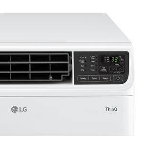 LG 6,000 BTU Smart Energy Star Window Air Conditioner with Dual Inverter, 3 Fan Speeds, Sleep Mode & Remote Control - White, , hires