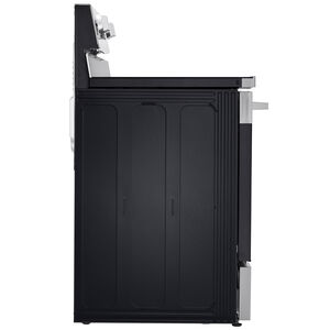 LG 30 in. 6.3 cu. ft. Smart Air-Fry True European Convection Electric Range with 4 Induction Burners - Stainless Steel, , hires