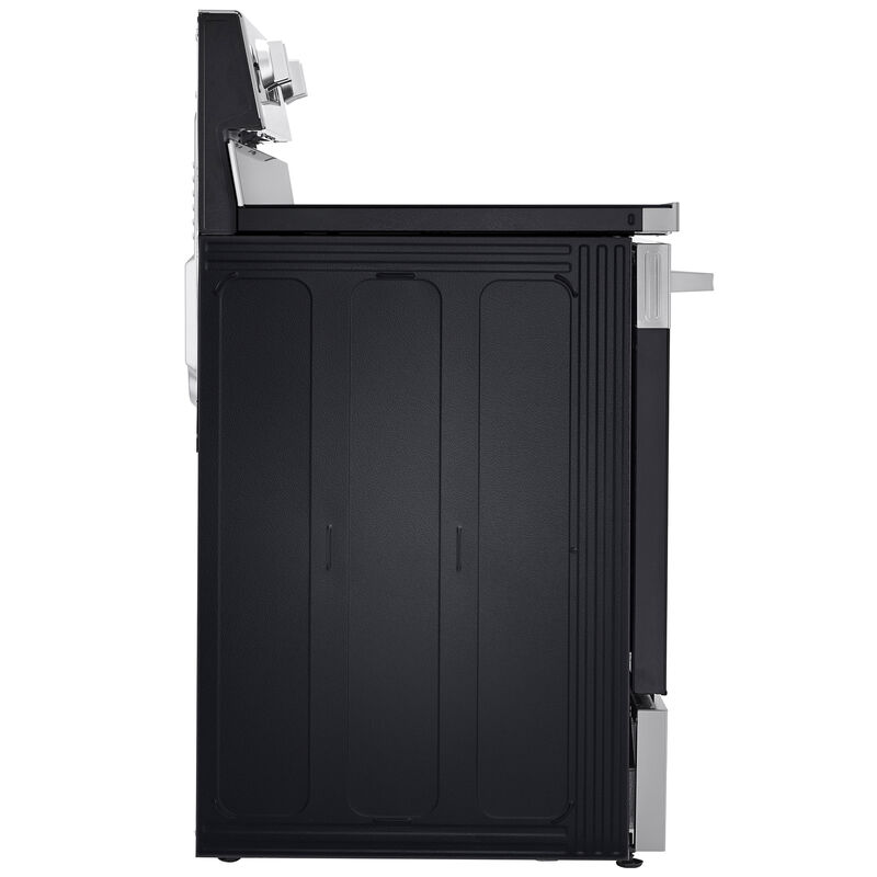 LG 30 in. 6.3 cu. ft. Smart Air-Fry True European Convection Electric Range with 4 Induction Burners - Stainless Steel, , hires