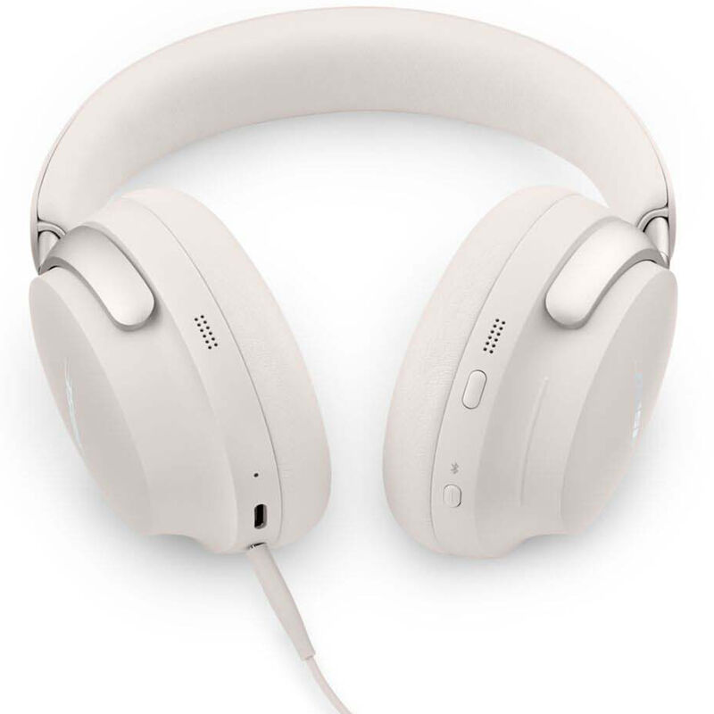 Bose QuietComfort 45 - Headphones with mic - full size - Bluetooth -  wireless, wired - active noise canceling - 2.5 mm jack - smoke white