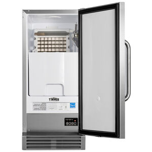 Summit 15 in. Built-In Undercounter Commercial-Use Ice Maker with 25 lb. Ice Storage, Auto-Defrost & Digital Control - Stainless Steel, , hires