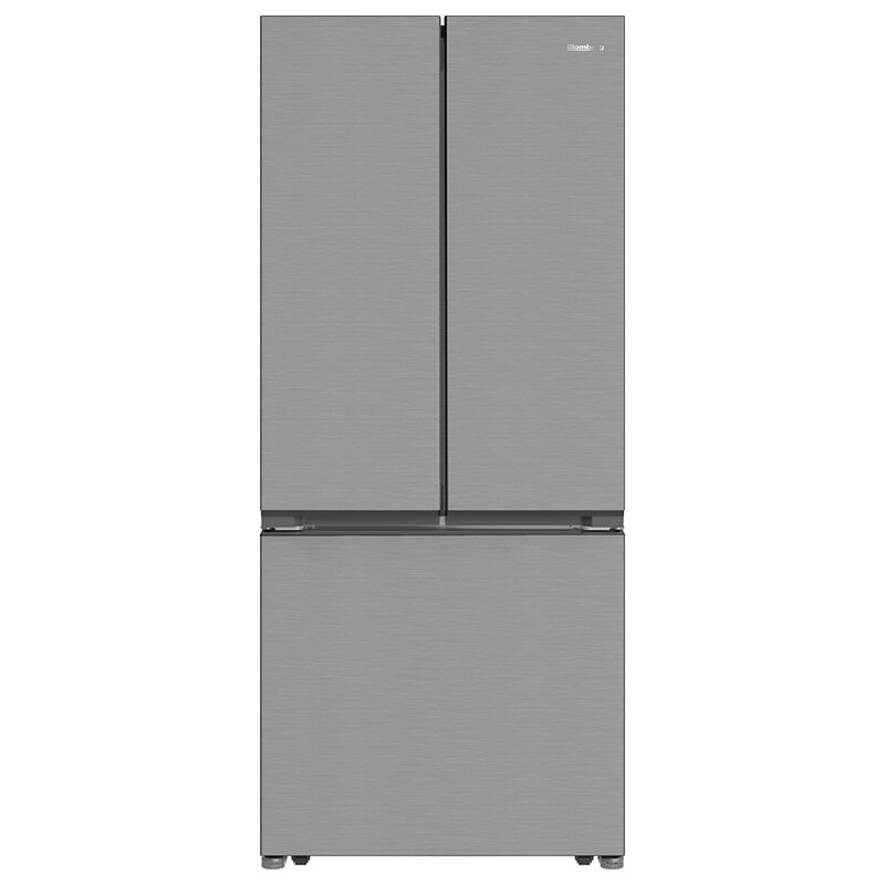 Blomberg 30 in. 16.1 cu. ft. Counter Depth Garage-Ready French Door Refrigerator - Stainless Steel, , hires