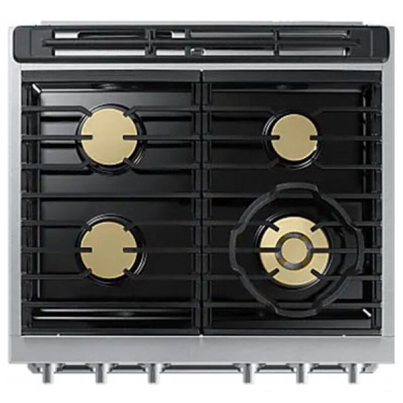 Dacor 30 in. 6 cu. ft. Smart Air Fry Dual Convection Gas Range with 4 Sealed Burners - Silver Stainless, , hires