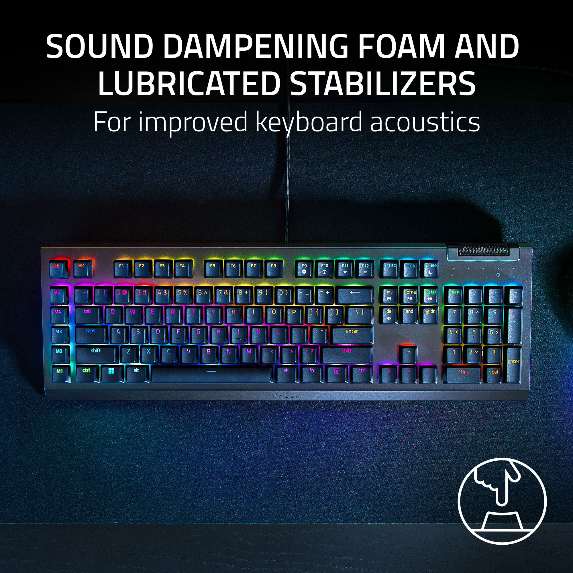 Razer BlackWidow V4 X - Mechanical Gaming Keyboard (Green Switch