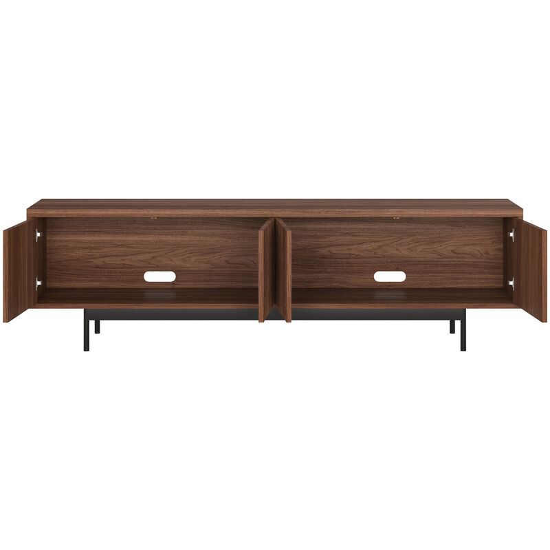 Preston & Cole Everett 70" Wide TV Stand for TVs up to 75" - Satin Walnut, , hires