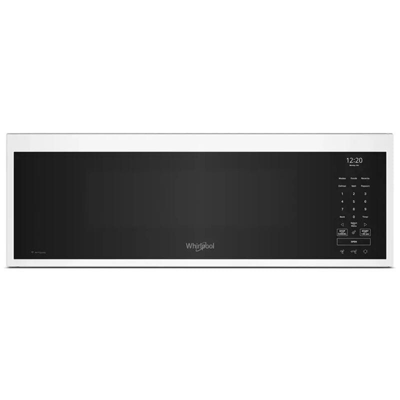 Whirlpool 30 in. 1.1 cu. ft. Low Profile Smart Over-the-Range Microwave with 450 CFM & Sensor Cooking - White, White, hires