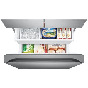 Samsung 33 in. 17.5 cu. ft. Smart Counter Depth French Door Refrigerator with Ice Maker - Fingerprint Resistant Stainless Steel, Fingerprint Resistant Stainless, hires