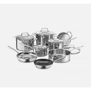 Cuisinart 13-Piece Professional Stainless Cookware Set - Stainless Steel, , hires
