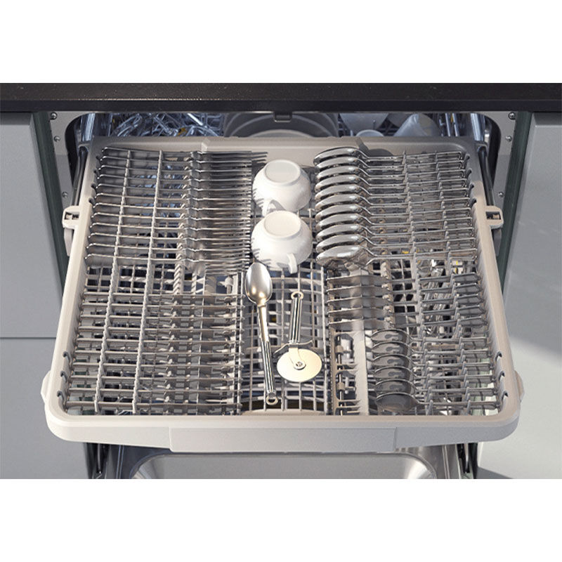 Samsung Bespoke 24 in. Top Control Smart Dishwasher with 42 dBa Sound Level, 3rd-Rack, Smart Dry & Pocket - White Glass, White Glass, hires