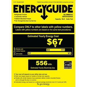 Blomberg 30 in. 16.4 cu. ft. Built-In Counter Depth Bottom Freezer Refrigerator with Internal Water Dispenser - Custom Panel Ready, , hires