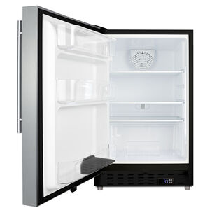 Summit 21 in. 3.5 cu. ft. Left-Hinged Undercounter Refrigerator - Stainless Steel, , hires