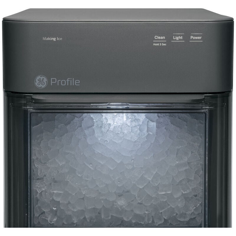 GE Profile 11 in. Smart Ice Maker with 3 lb. Ice Storage & Digital Control - Black Stainless, , hires