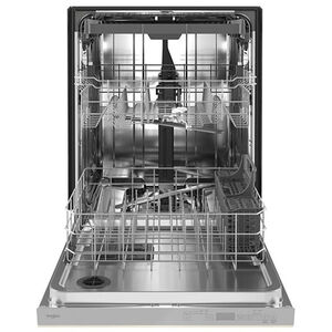 Whirlpool 24 in. Top Control Dishwasher with 47 dBa Sound Level, 3rd-Rack & Pocket - Biscuit, , hires